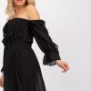 Black Daydress in Day Dresses with Polyester and Viscose