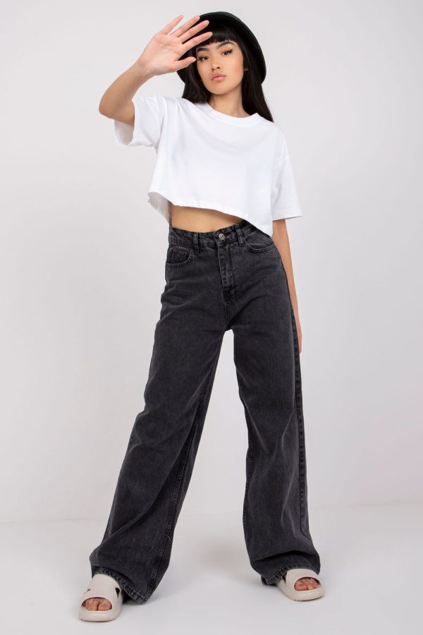 White T-shirt in Women`s Tops, T-shirts, Singlets with Cotton and Spandex