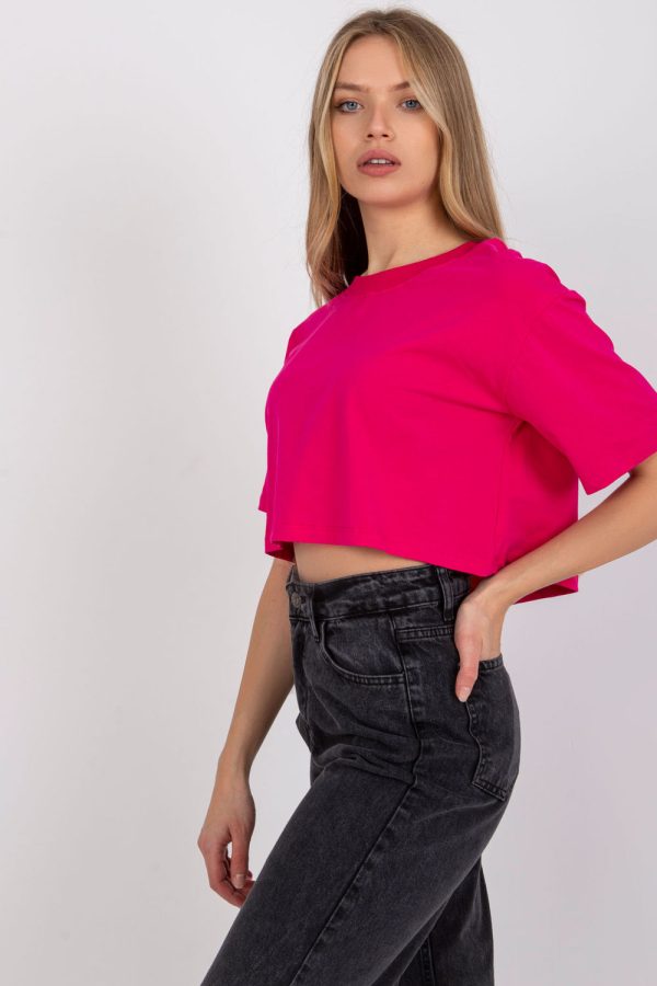 Pink T-shirt in Women`s Tops, T-shirts, Singlets with Cotton and Spandex