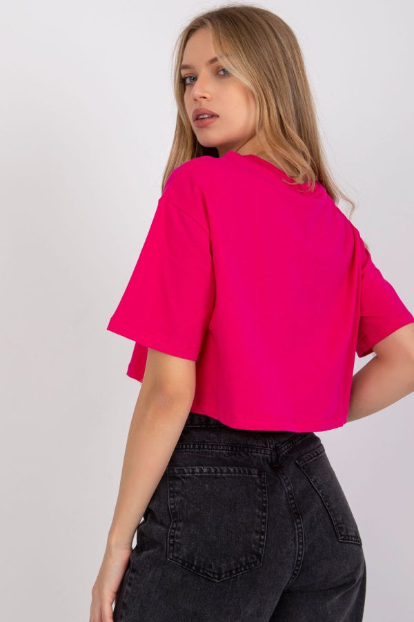 Pink T-shirt in Women`s Tops, T-shirts, Singlets with Cotton and Spandex