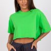 Green T-shirt in Women`s Tops, T-shirts, Singlets with Cotton and Spandex