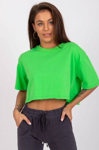 Green T-shirt in Women`s Tops, T-shirts, Singlets with Cotton and Spandex