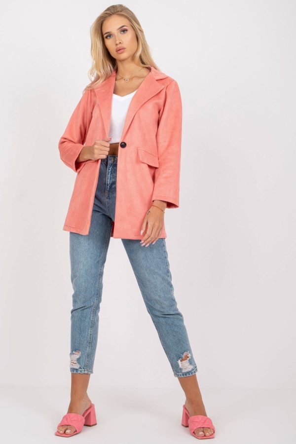 Pink Jacket in Jackets, Vests For Women with Spandex and Polyester