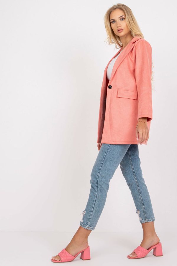 Pink Jacket in Jackets, Vests For Women with Spandex and Polyester