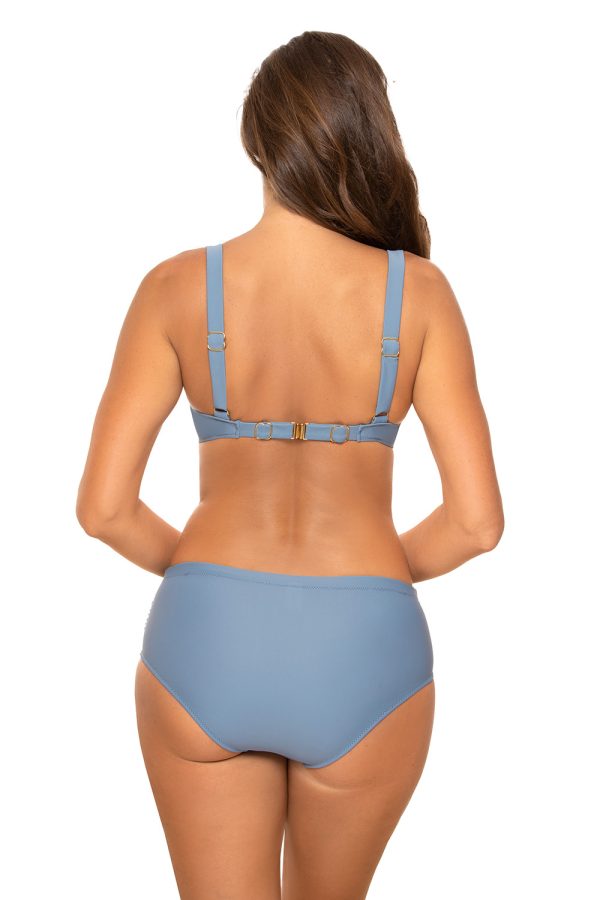 Grey Swimsuit Two Piece in Two-Piece Swimsuits, Tops, Swimsuit Bottoms with Spandex and Polyamide
