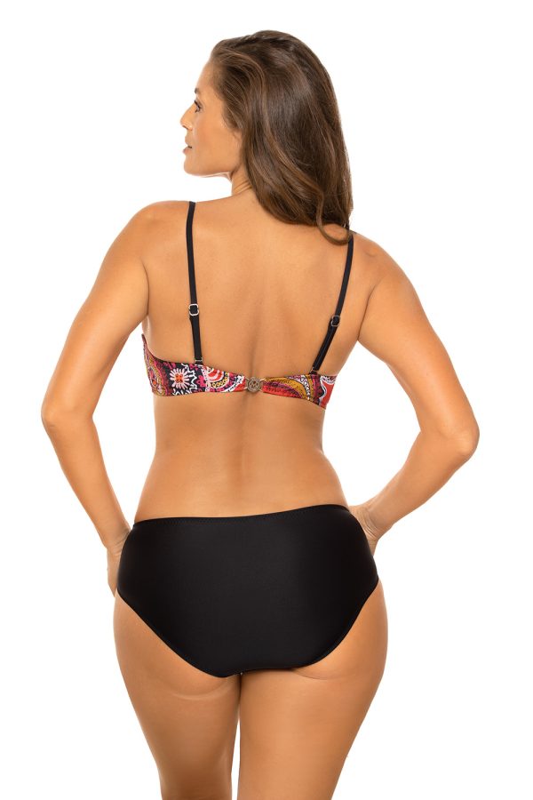 Black Swimsuit Two Piece in Two-Piece Swimsuits, Tops, Swimsuit Bottoms with Spandex and Polyamide