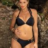 936712 Black Swimsuit Two Piece in Two-Piece Swimsuits, Tops, Swimsuit Bottoms with Spandex and Polyamide