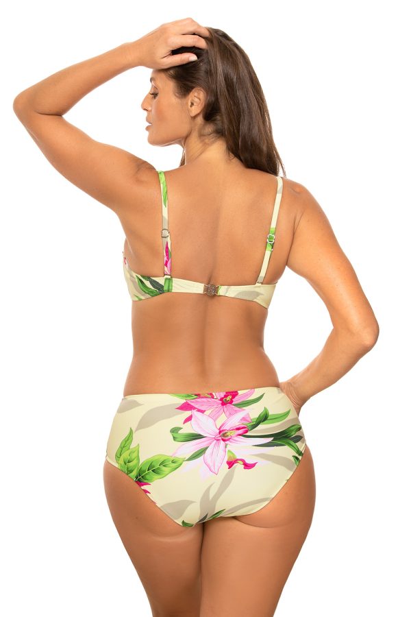 Yellow Swimsuit Two Piece in Two-Piece Swimsuits, Tops, Swimsuit Bottoms with Spandex and Polyamide