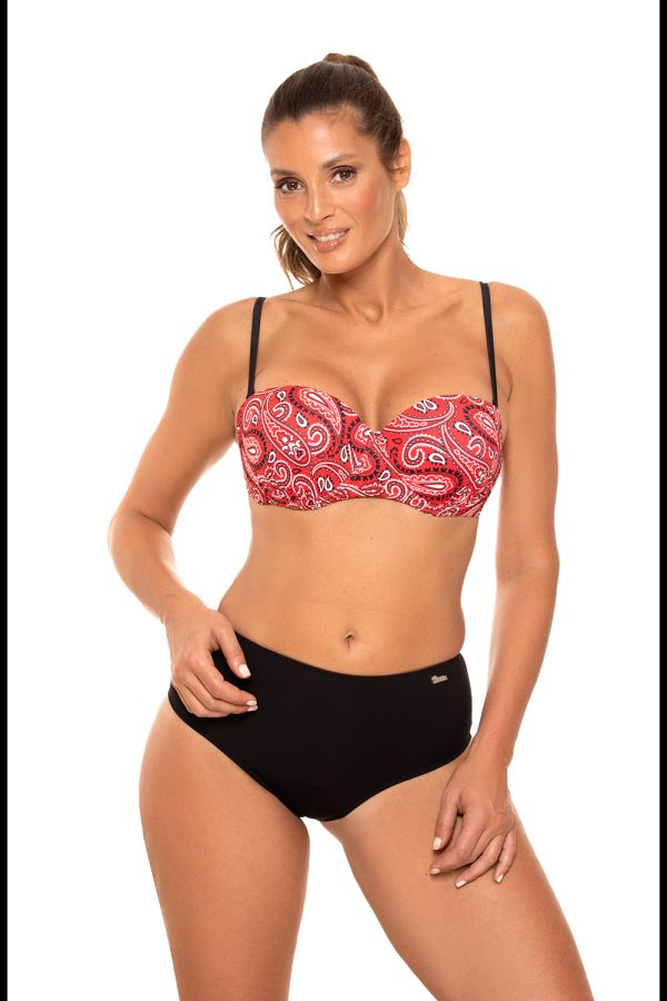 Red Swimsuit Two Piece in Two-Piece Swimsuits, Tops, Swimsuit Bottoms with Spandex and Polyamide