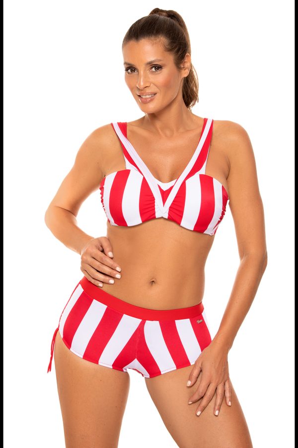 Red Swimsuit Two Piece in Two-Piece Swimsuits, Tops, Swimsuit Bottoms with Spandex and Polyamide