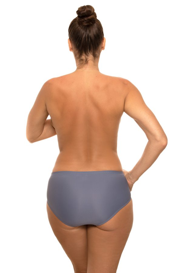Grey Swimming Panties in Two-Piece Swimsuits, Tops, Swimsuit Bottoms with Spandex and Polyamide