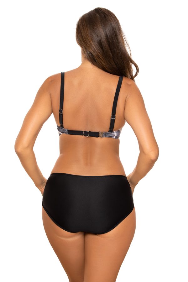 Black Swimsuit Two Piece in Two-Piece Swimsuits, Tops, Swimsuit Bottoms with Spandex and Polyamide