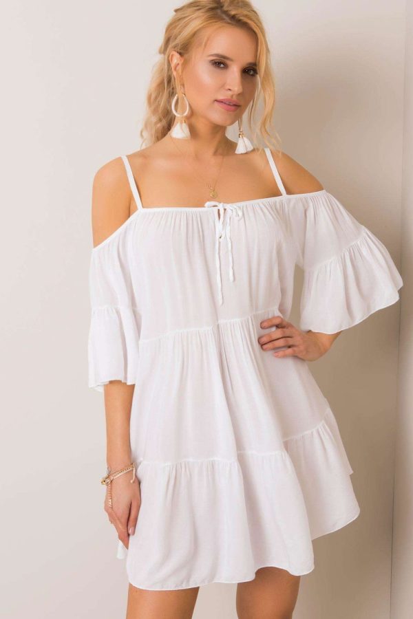 White Daydress in Day Dresses with Viscose
