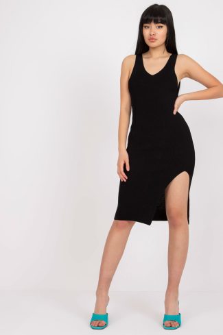 Black Daydress in Day Dresses with Nylon and Viscose