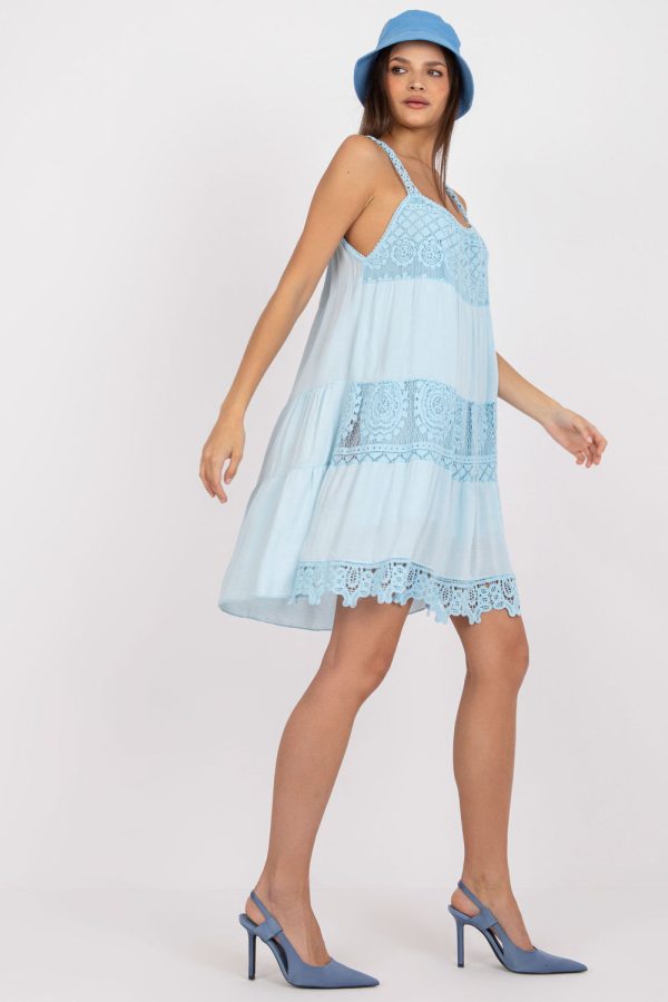 Blue Daydress in Day Dresses with Viscose