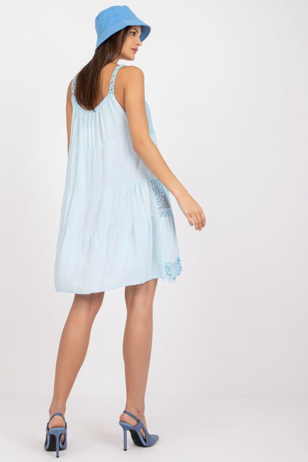 Blue Daydress in Day Dresses with Viscose