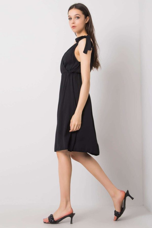 Black Daydress in Day Dresses with Viscose