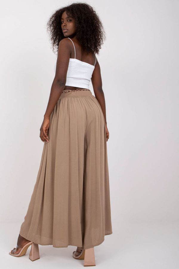 Beige Women Trousers in Pants, Trousers, Shorts with Viscose