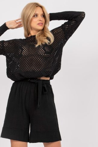 Black Shorts in Shorts For Women, Crop Pants with Cotton