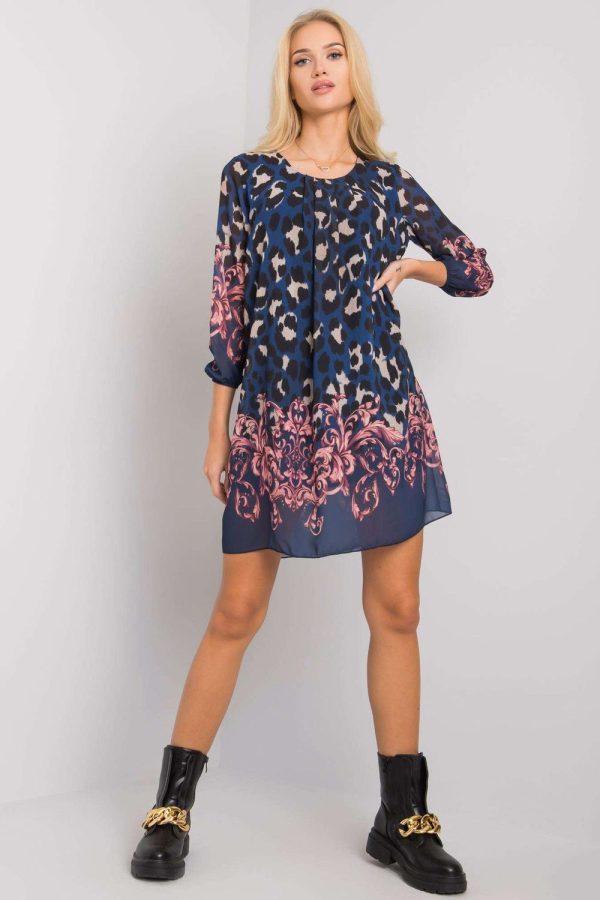 Navy Blue Daydress in Day Dresses with
