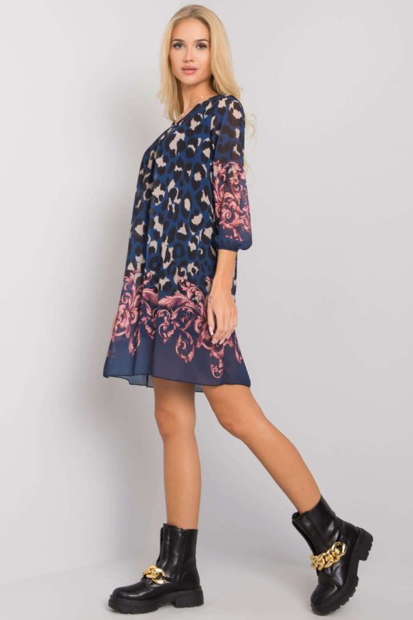 Navy Blue Daydress in Day Dresses with