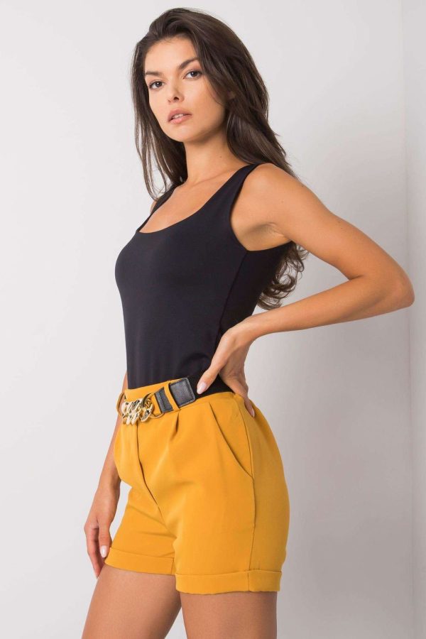 yellow Shorts model 166155 Italy Moda