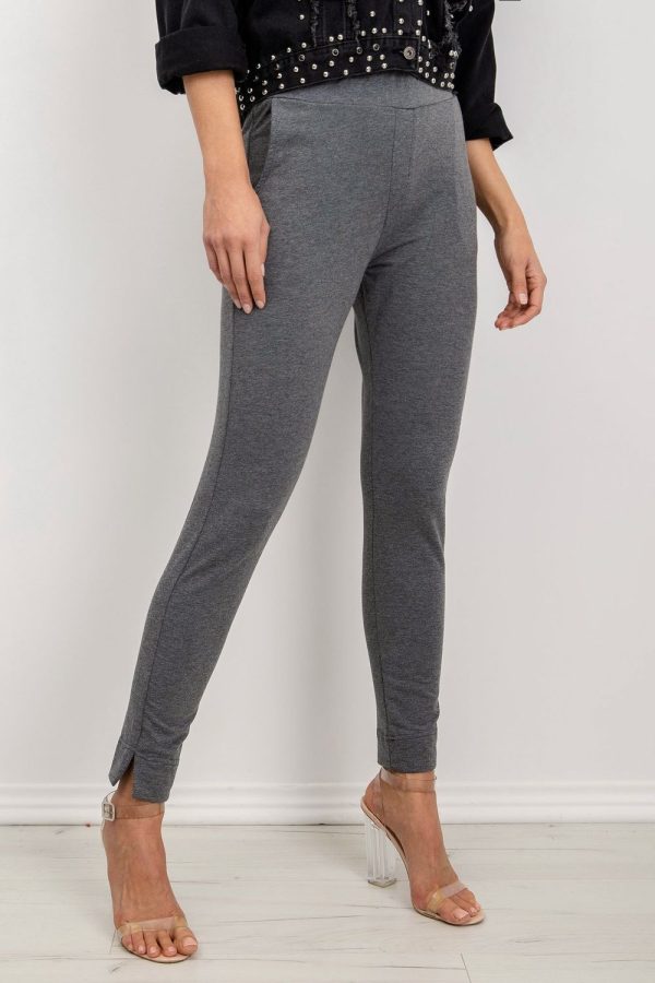 Grey Tracksuit Trousers in Women`s Tracksuit Bottoms, Sports Pants with Cotton and Spandex