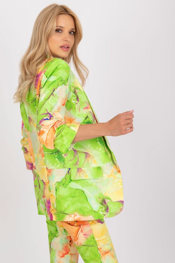 Green Jacket in Jackets, Vests For Women with Spandex and Polyester