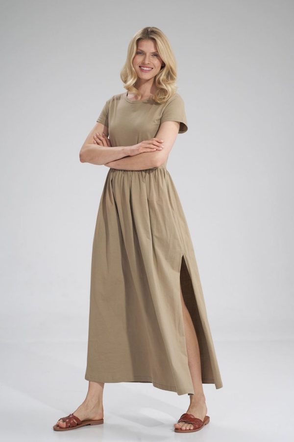 beige Daydress model 166358 Figl