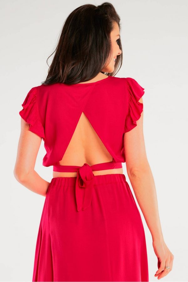 Pink Blouse in Women`s Blouses, Tunics with Spandex and Viscose