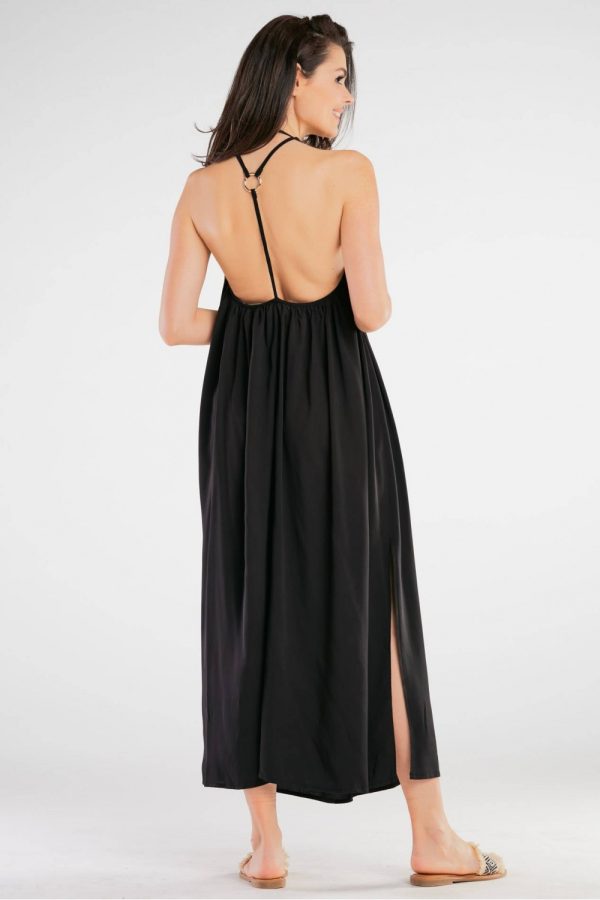 Black Daydress in Day Dresses with Spandex and Viscose