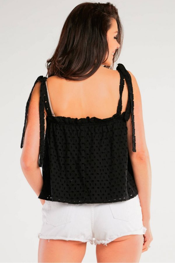 Black Blouse in Women`s Blouses, Tunics with Cotton