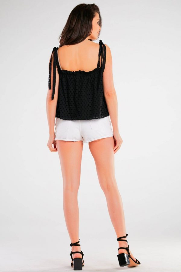 Black Blouse in Women`s Blouses, Tunics with Cotton