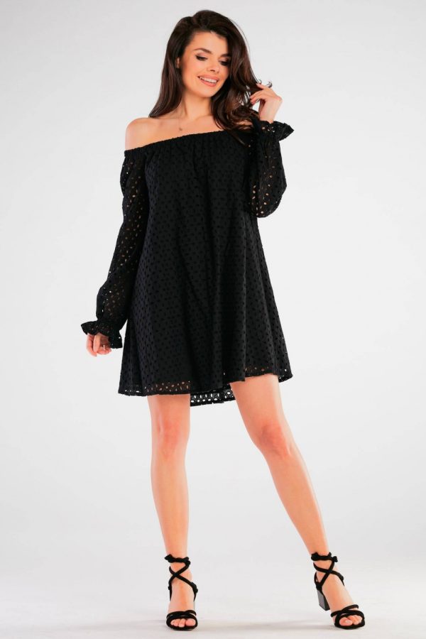 Black Daydress in Day Dresses with Cotton
