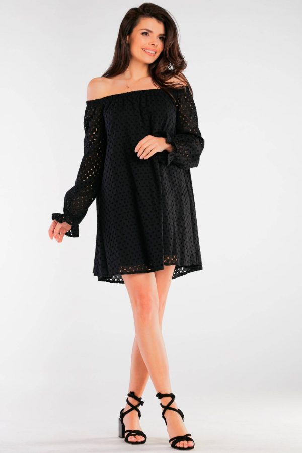 Black Daydress in Day Dresses with Cotton