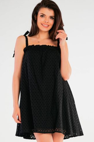Black Daydress in Day Dresses with Cotton
