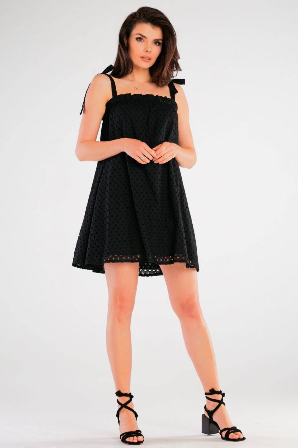 Black Daydress in Day Dresses with Cotton