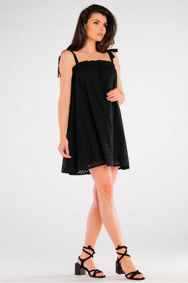 Black Daydress in Day Dresses with Cotton
