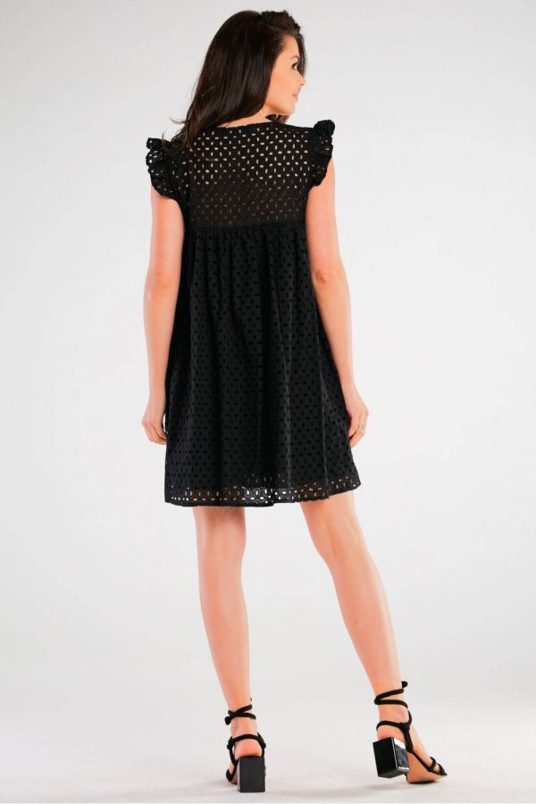 Black Daydress in Day Dresses with Cotton