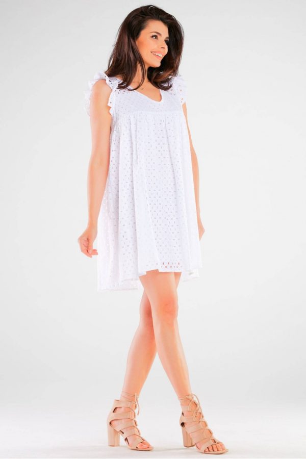 White Daydress in Day Dresses with Cotton