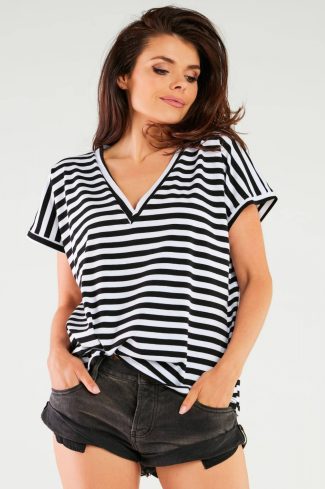Black Blouse in Women`s Blouses, Tunics with Cotton and Lycra
