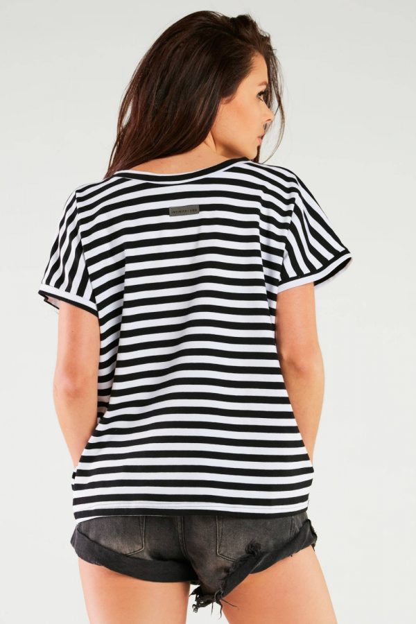 Black Blouse in Women`s Blouses, Tunics with Cotton and Lycra