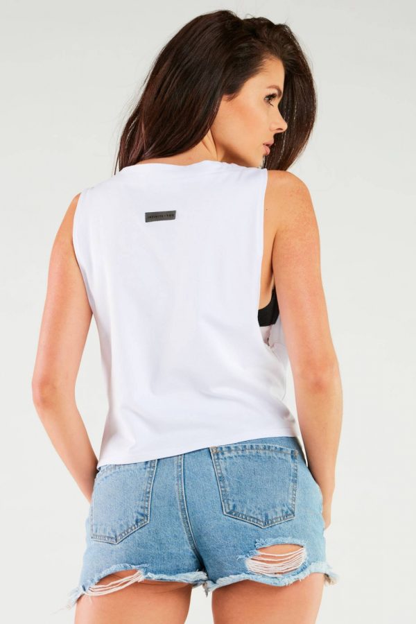 White Blouse in Women`s Blouses, Tunics with Cotton and Lycra