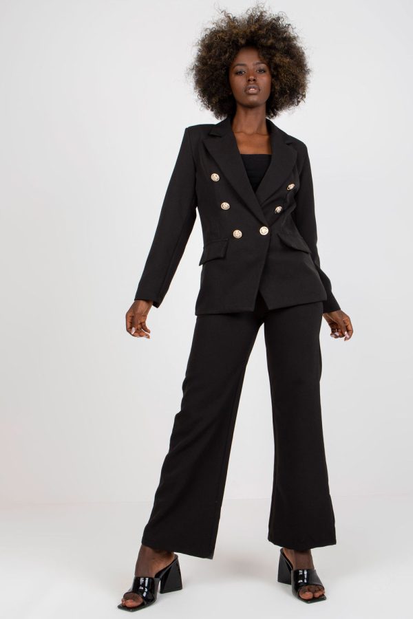 Black Jacket in Jackets, Vests For Women with Spandex and Polyester
