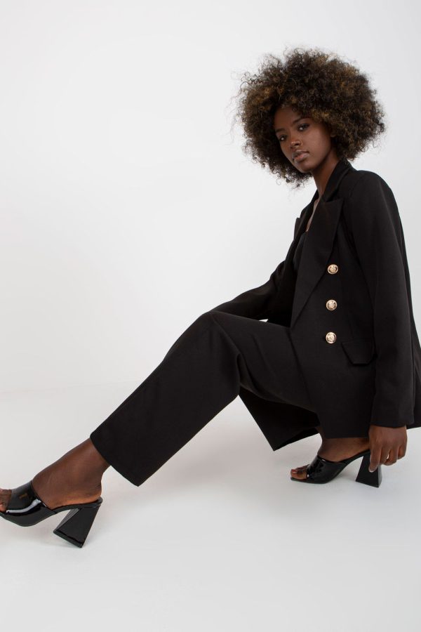 Black Jacket in Jackets, Vests For Women with Spandex and Polyester