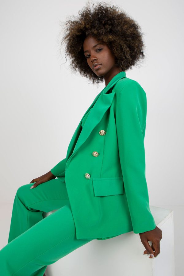 Green Jacket in Jackets, Vests For Women with Spandex and Polyester