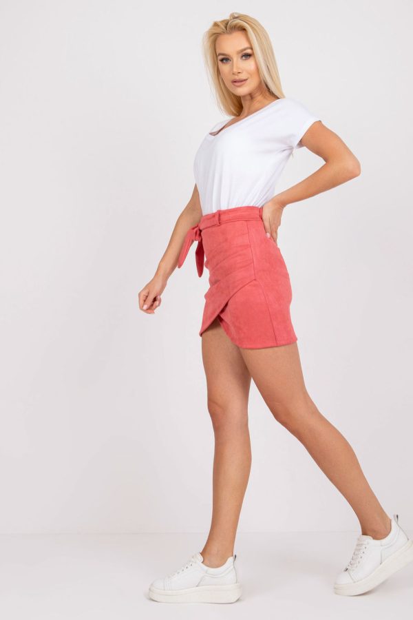 Pink Short Skirt in Skirts with Spandex and Polyester