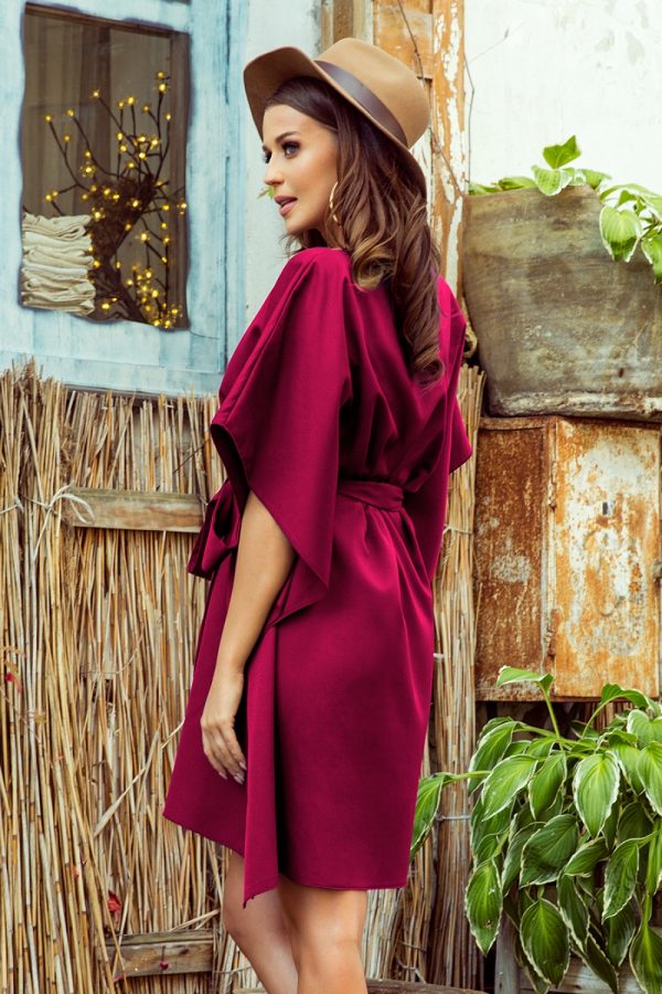 Red Daydress in Day Dresses with Spandex and Polyester