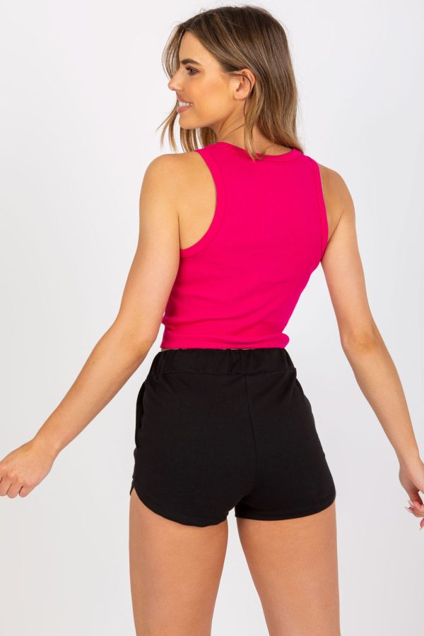 Pink Top in Undershirts / Tops with Cotton and Spandex