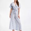 Blue Suit in Playsuits For Women with Spandex, Polyester and Viscose
